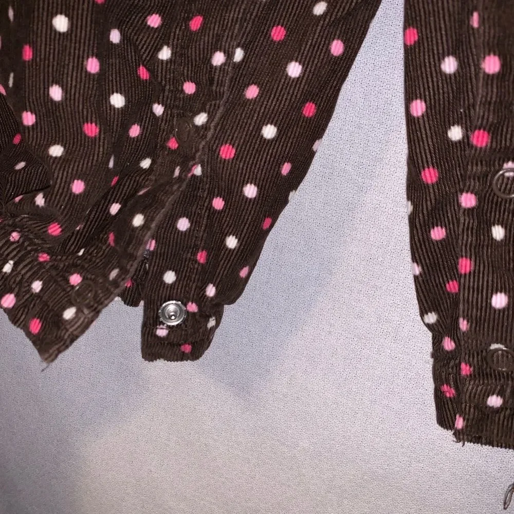 Gymboree 18-24 Brown Polka Dot Pant Romper